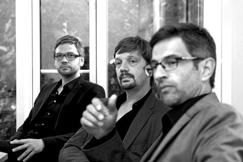 Die Geschäftsführer des Architekturbüros blauraum architekten: Volker Halbach, Rüdiger Ebel und Carsten Venus..Foto © blauraum architekten BDA